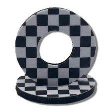 Grip Donuts - Checker - for BMX / MX  and dirtbikes by Flite - Multiple Colors
