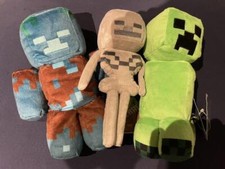 Minecraft Plush doll Creeper Skeleton Drown Set of 3 Complete set Furyu
