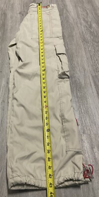 Vintage Kikwear Pants Size 30 Rave Baggy Y2K White Red RARE Kik