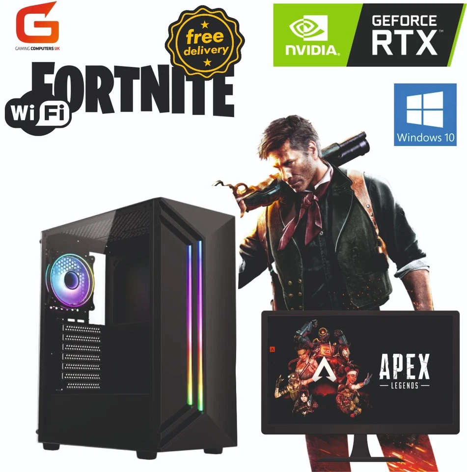 FAST GAMING PC  i5  16GB 240GB 1TB GTX  1650 22" SCREEN - Image 2 of 2