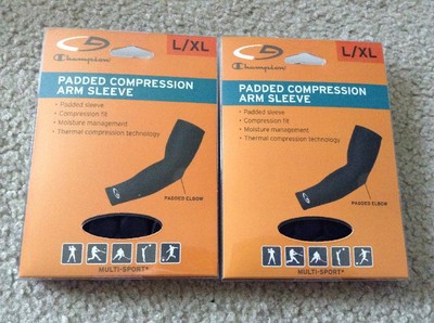 Lot Of 2 New Champion Padded Compression Arm Sleeve Size L / XL