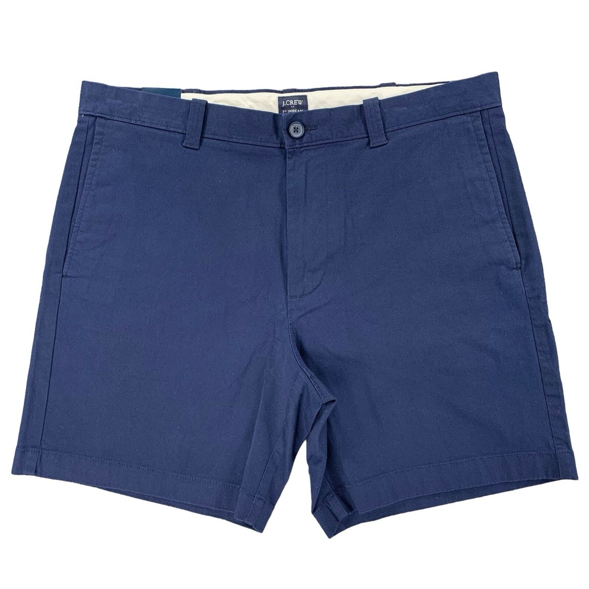J Crew Mens Flex Chino Shorts Navy Blue Size 35 L0923 | eBay