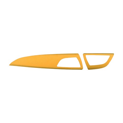 For BMW 1 2 Series F20 F22 2012-18 Suede Yellow Dashboard Air Vent Outlet Trim×2 - Picture 6 of 9
