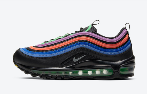Nike Air Max 97 Black Multi Color Women 