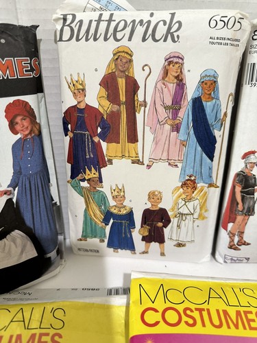 Simplicity McCalls 8 Historical Costume Patterns VTG Princess Nativity Halloween - Picture 3 of 9
