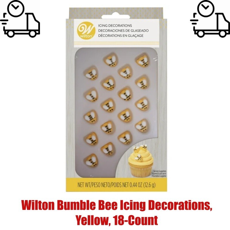 Wilton Bumble Bee Icing Decorations, Yellow, 18Count eBay