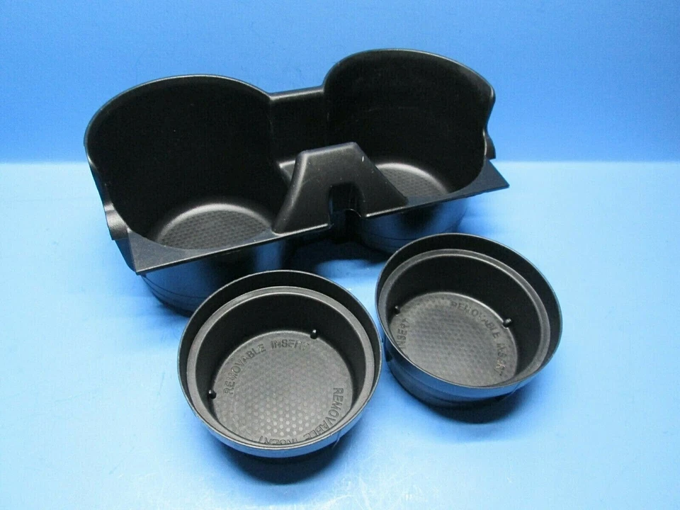 2004 2005 2006 Nissan Maxima Center Console Cup Holder two Inserts black OEM - Imagem 3 de 4