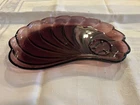 Rare Purple Amethyst Depression Glass Swirl Desert Plate Set of 9
