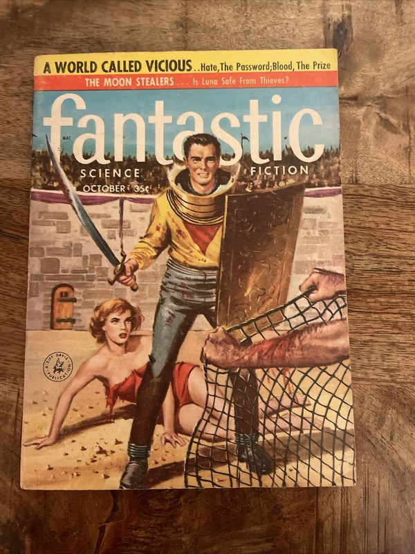 FANTASTIC SCIENCE FICTION MAGAZINE VOL 6 #9 OCTOBER 1957 (VG-) THE MOON STEALERS