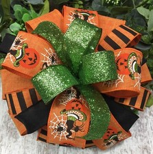 BOWS HALLOWEEN BOWS WREATH BOWS MAILBOX BOWS LANTERN BOWS HANDMADE BOWS