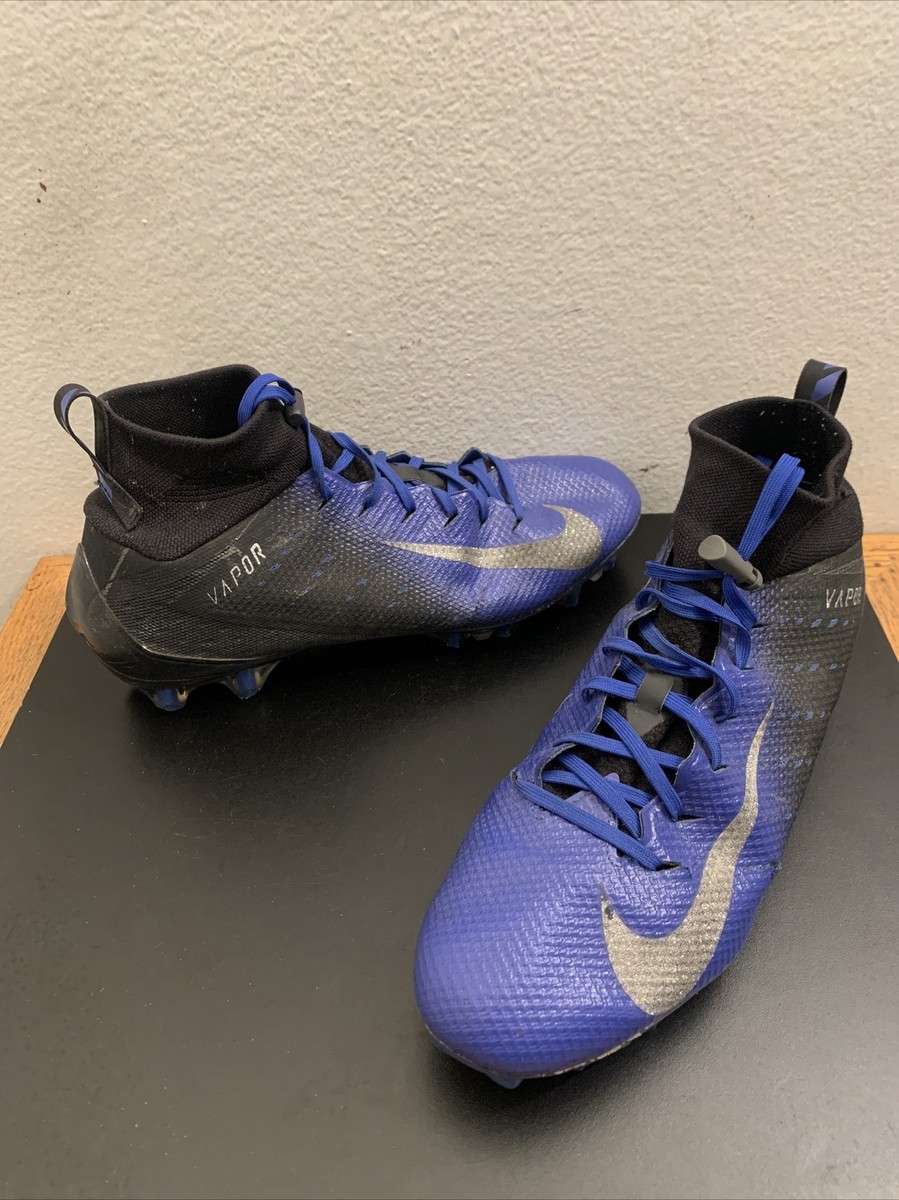 Men’s Nike Vapor Untouchable Pro 3 Football Cleats Black Blue 917165-005 Size 14 Nike Vapor Untouchable Pro 3 Football Cleats Black  main image 4