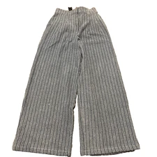 NWT House of Harlow 1960 Blue Wide Leg Textured Pants Small - Brand New