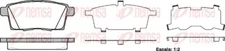 Remsa 1268.00 brake pad set, disc brake for Ford USA, Mazda, Mazda (FAW)