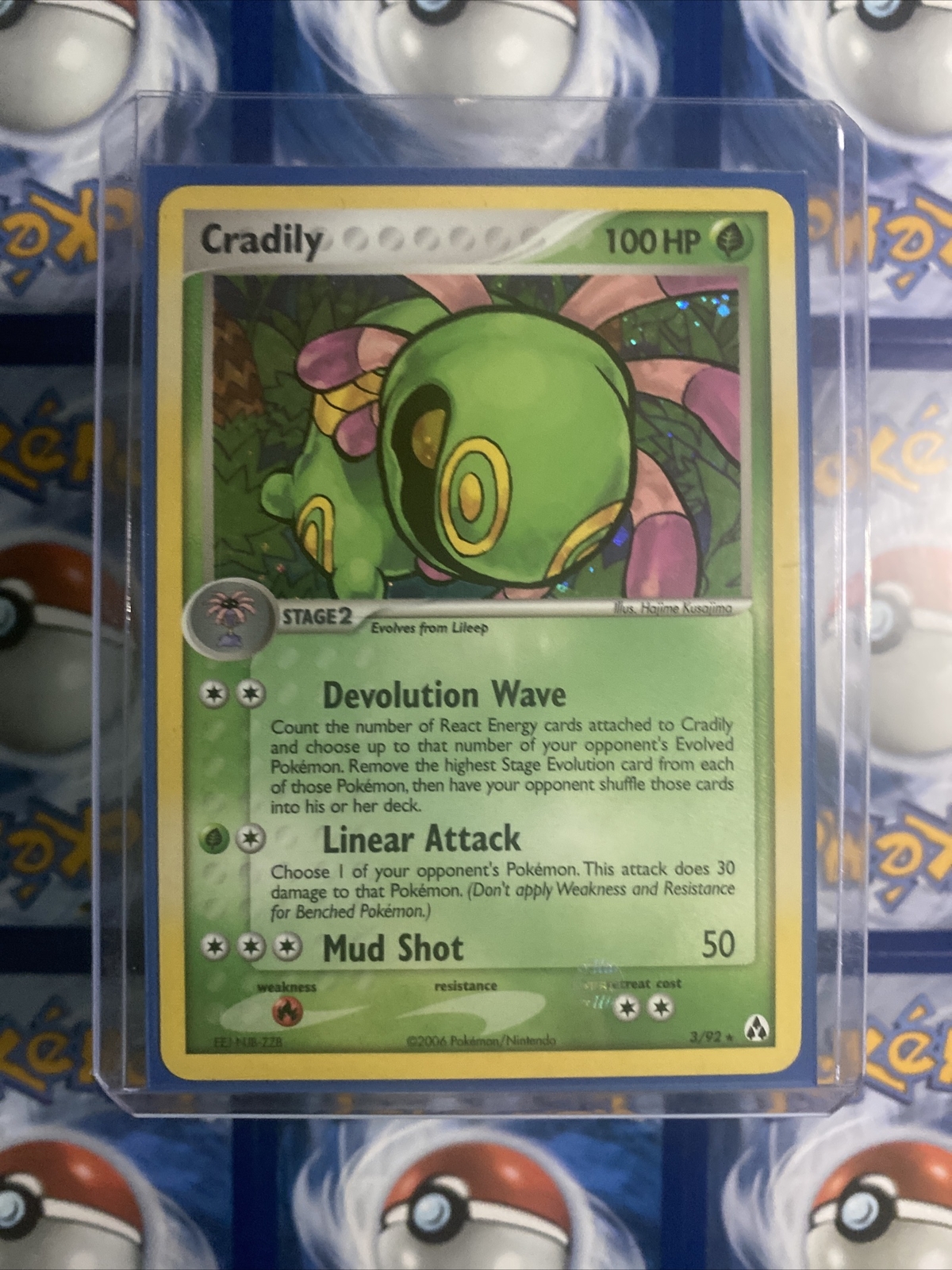 Cradily 3/92 EX Legend Maker - Holo Rare - NM