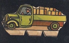 Judaica Old Children Cardboard Stand Toy Truck