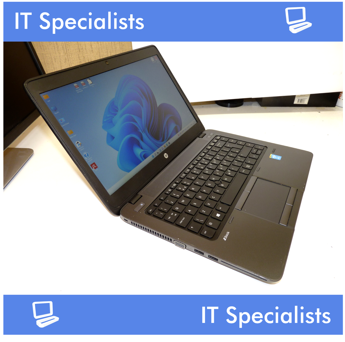 HP ZBook 14 G2 core i7 laptop, Win 11 Pro, 16GB ram, SSD, AMD 