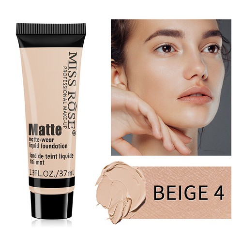 Miss Rose Matte Face Liquid Foundation Cream Concealer Primer Waterproof UK - Picture 7 of 31