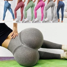 Women's Scrunch Butt Lift Booty Workout Leggings Seamless High Waist Yoga Pants