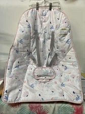 Ingenuity 3 in 1 Pink Burst Bouncer Seat & Rocker Replacement Part Fabric Cover