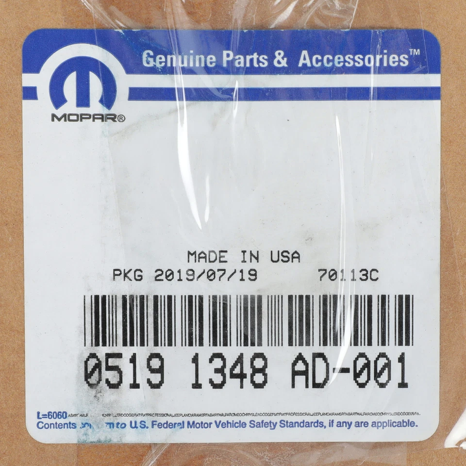 Kit de sellado de unidad de calefacción de aire acondicionado Chrysler Sebring 2007-2010 genuino Mopar 5191348AD Foto 3 de 3
