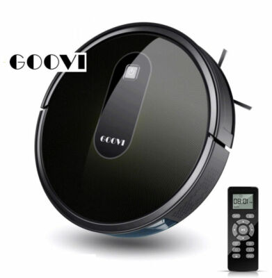 GOOVI D380 Black Robotic Vacuum Cleaner 679264673505|