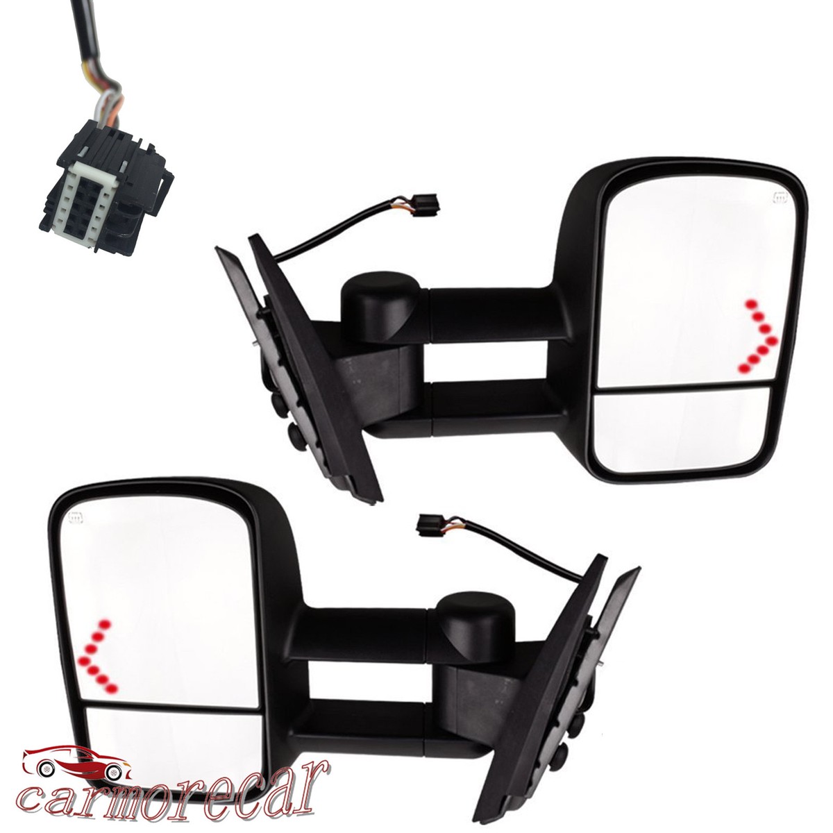 Right Side Power Heated Mirror For 2000-2004 Nissan Pathfinder - Passenger Side, Paintable - View #9