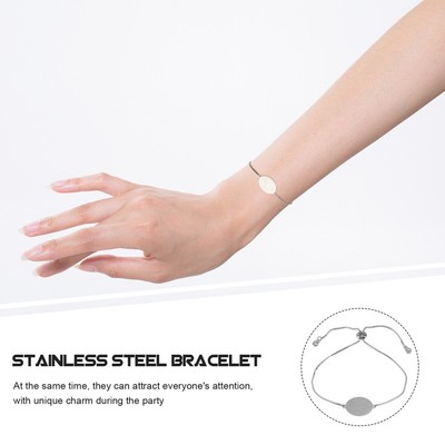 Stylish Wrist Chains Simple Bangle Chain Bracelet Simple Hand Rhinestone Bangles