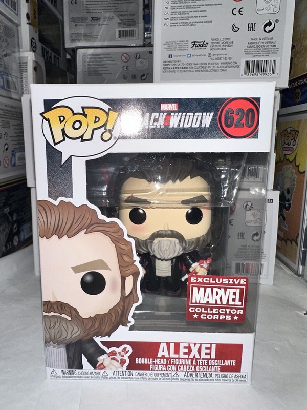 Funko Pop Marvel Collector Corp Black Widow Alexei 620 New.