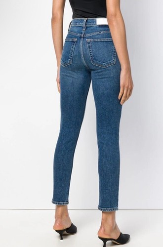 RE/DONE Originals High Rise Comfort Stretch Ankle Jeans Sz 24 - Picture 2 of 6