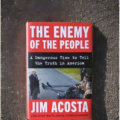 Signed Jim Acosta Book The Enemy Of The People CNN COA CNN CHIEF WHT HOUSE