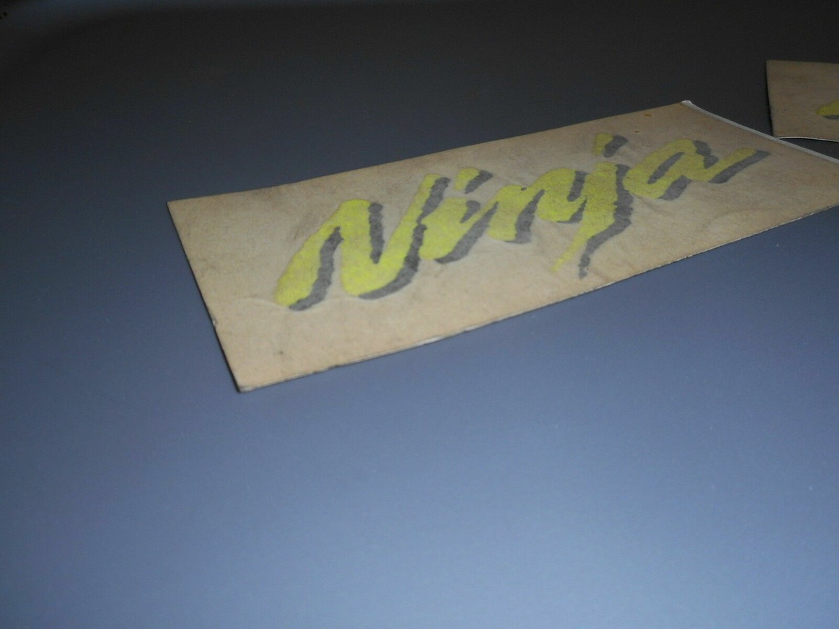 NOS Kawasaki ZX600 Ninja ZX600R 85-88 Side Cover Graphic Decal Set