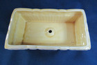 VINTAGE  POTTERY  CERAMIC RECTANGLE SHAPE  6" LONG PLANTER  YELLOW — photo 2
