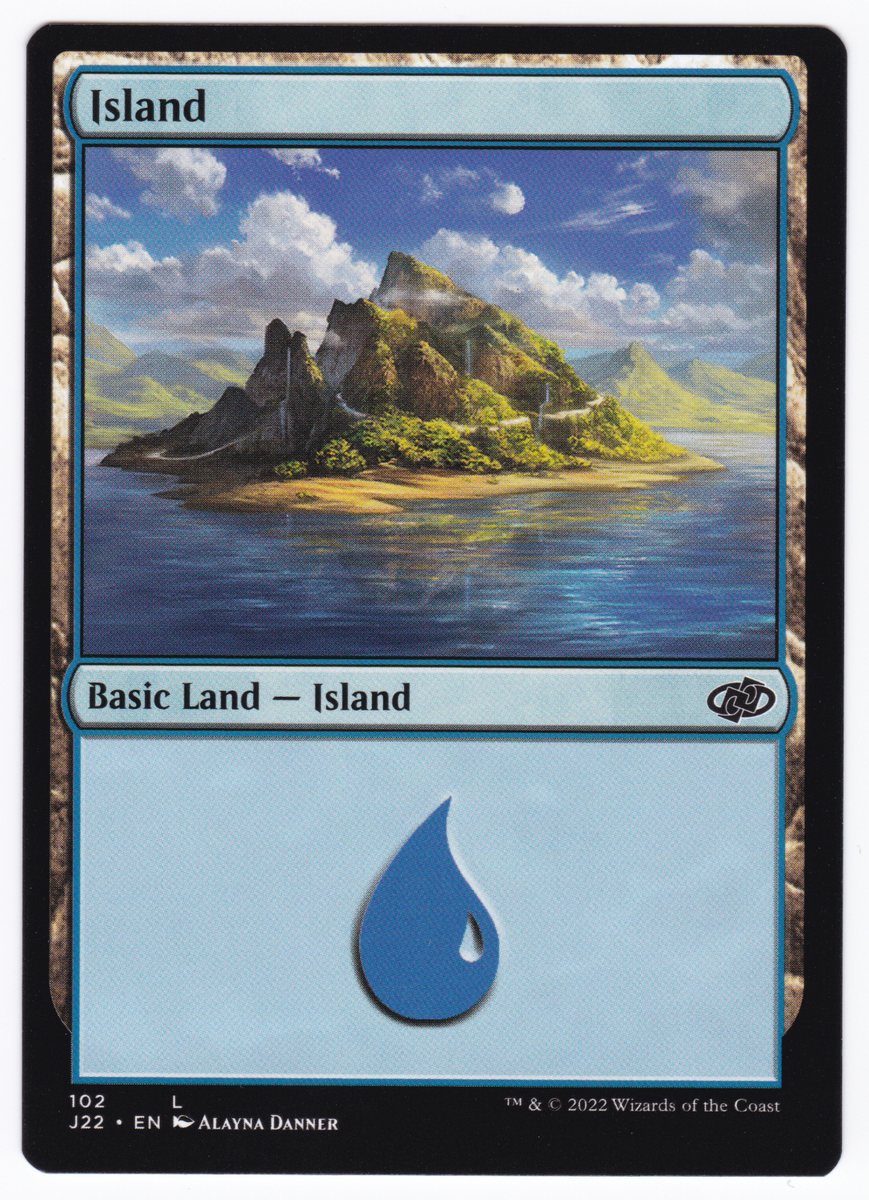 MTG Errors - Miscut - Jumpstart 2022 L Island #102 [COPY #2] | eBay