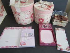 Large Lot of Decorative Feminine  Office / Organizing / Storage Supplies