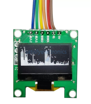 0.96'' OLED Music Spectrum Display Analyzer Audio Level Indicator VU Meter