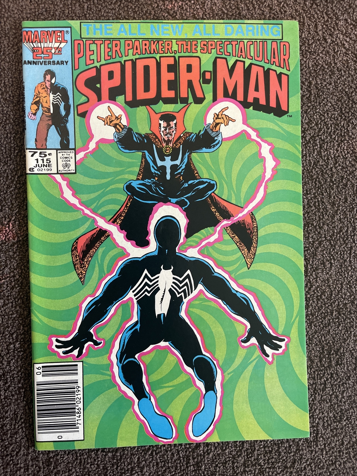 Peter Parker, The Spectacular SPIDER-MAN #115 (Marvel, 1986) 1st Foreigner
