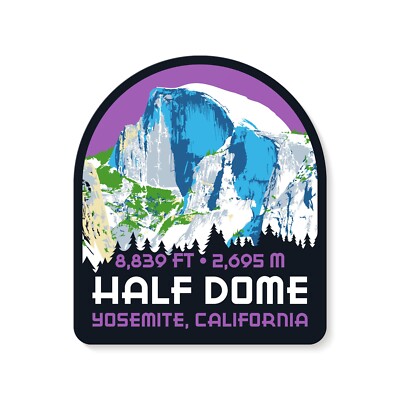Half Dome Yosemite California Decal Sticker