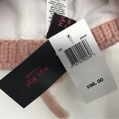 Kyi Kyi Fur Knit Beanie, Size OSFA - Peachy Pink Women