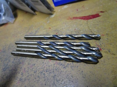 7/32'' Hi-Molybdenum Steel 135° Split Point Black/Gold Finish Jobber Drill QTY 5
