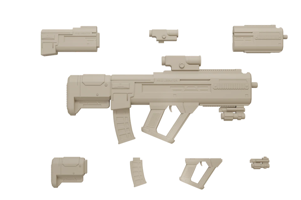 Helldivers 2 AR23 Liberator utilería de cosplay Foto 2 de 4