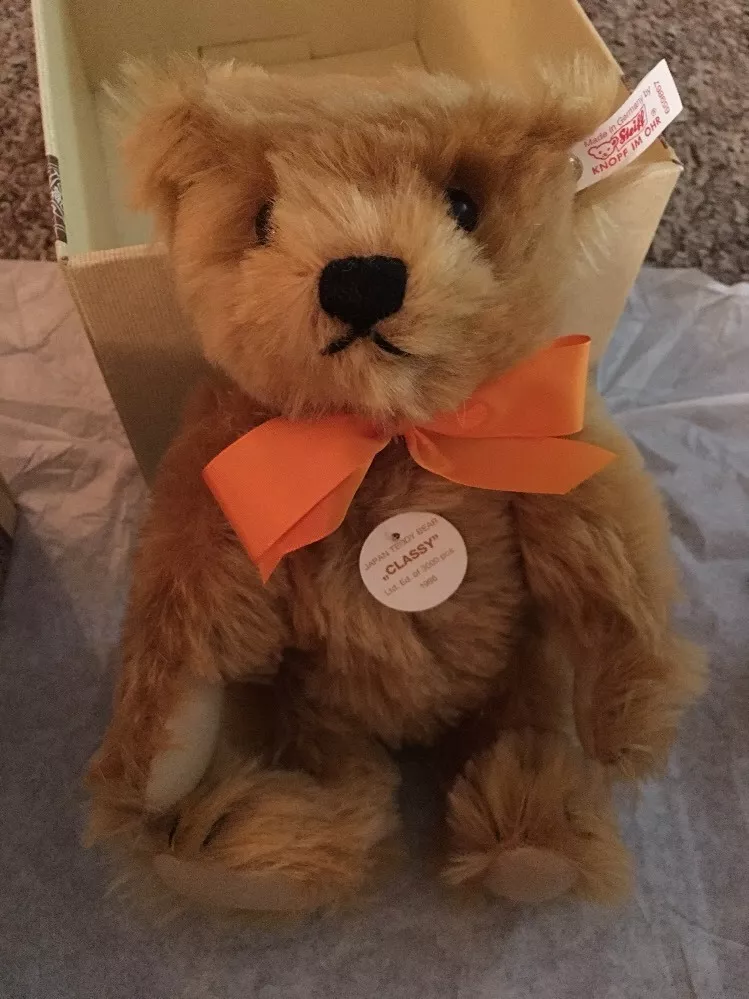 Steiff Exclusively For Japan Classy, Red Blonde 26 Teddy Bear MIB W/ Certificate