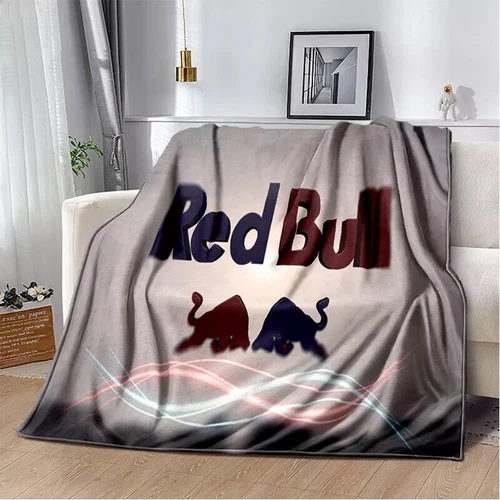 Red&Bull Fleece Blanket Throw Sofa Bed Warm Flannel Blanket Rug Bedspread Gift - Picture 38 of 51