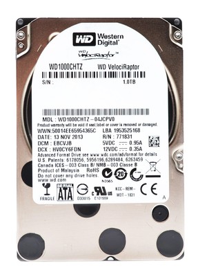 Western Digital 2.5'' 1TB WD1000CHTZ VelociRaptor SATA Festplatte 6Gbs Cache HDD
