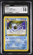CGC 10 - 1999 Pokémon Fossil 1st Edition Golduck #35 - Non Holo