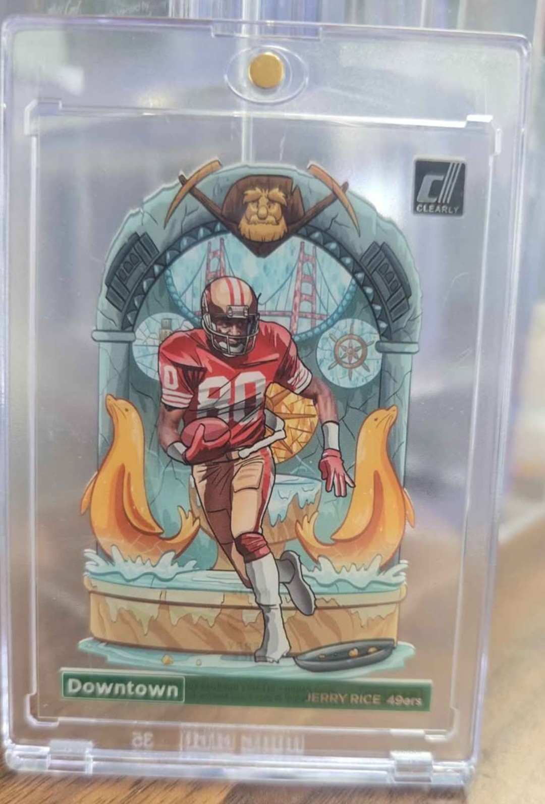 🔥 2023 Panini Clearly Donruss Downtown Jerry Rice #15 San Francisco 49ers