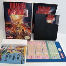 Dragon Warrior III Nintendo Entertainment System NES Complete CIB W/ Poster
