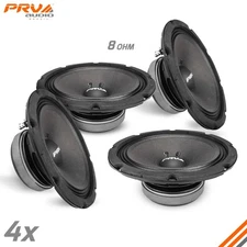 4x PRV Audio 8MR400 8" Midrange Pro Audio Speaker 1600W 8 Ohm 8MR