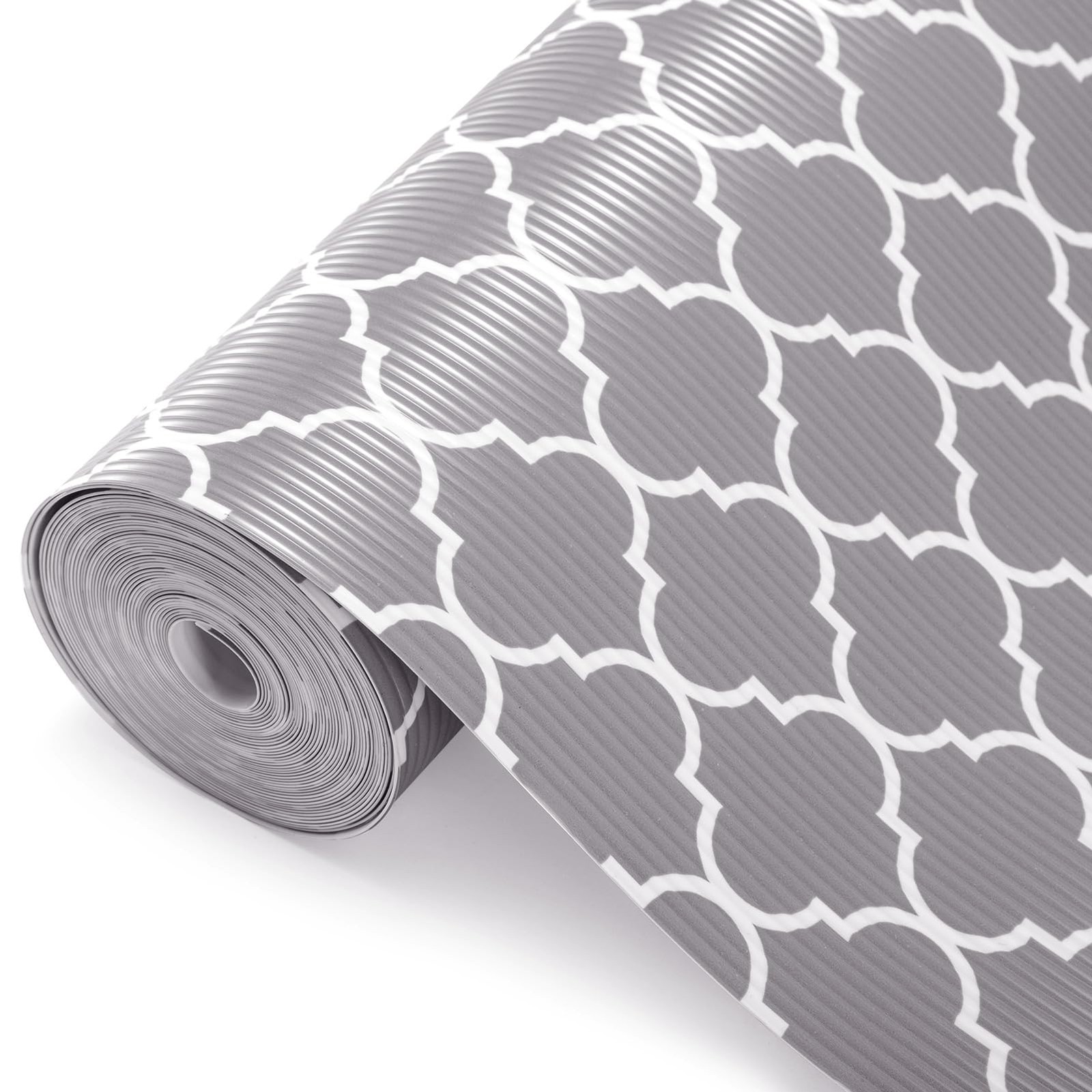Non Slip Drawer Liners, 12x20 Ft Kitchen Cabinet Liner, Waterproof, Gray-image