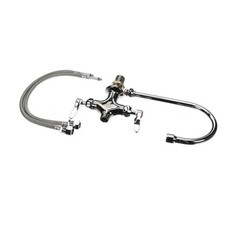 T S Brass B0300CR Double Pantry Faucet, Single Hole Base