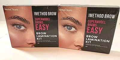 LOT OF 2 iMethod Brow Lamination Kit Professional Eyebrow Supermodel Brows Easy